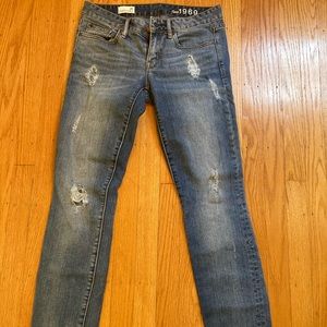 Gap distressed “always skinny” jeans